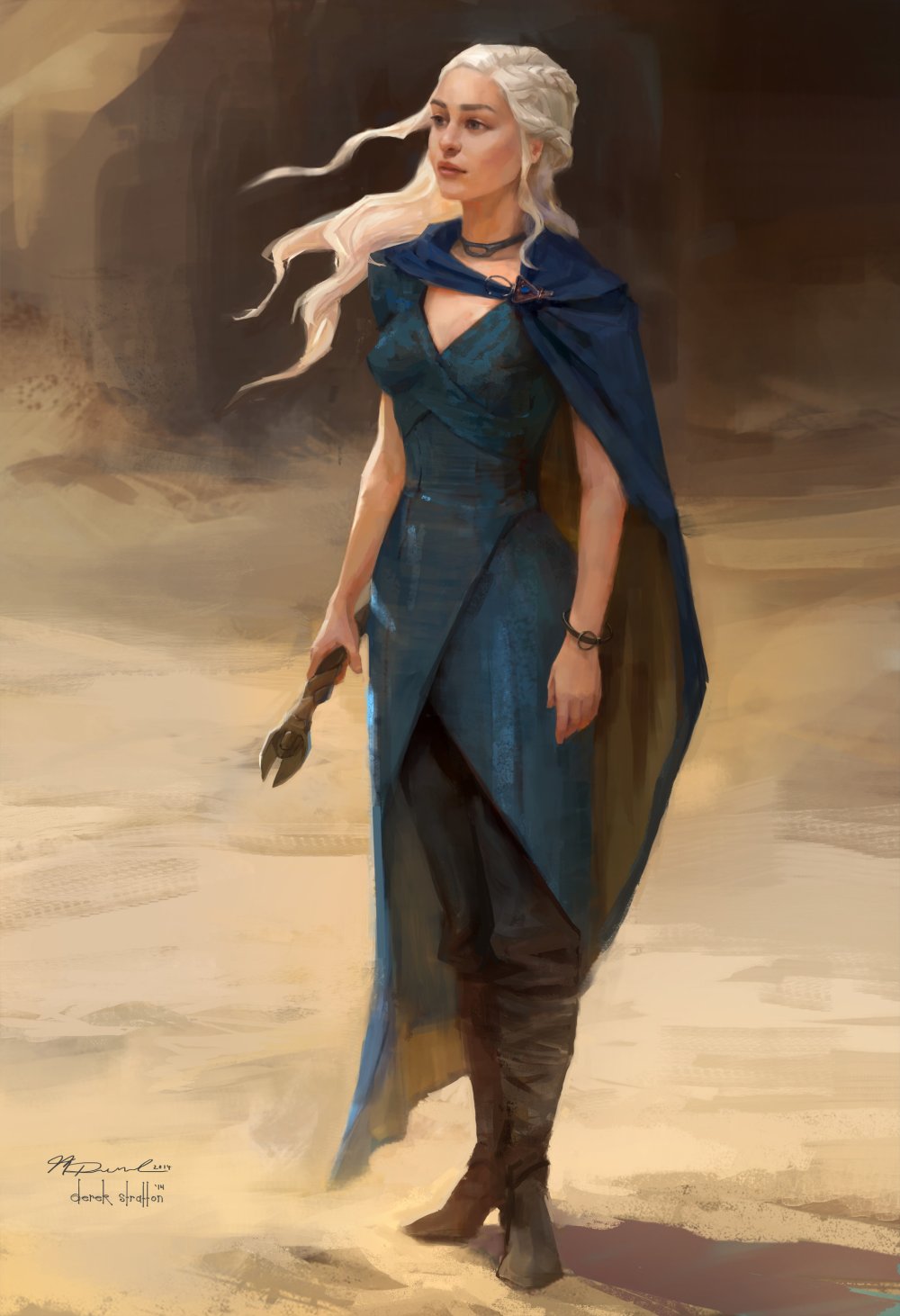 Дейенерис Таргариен синее платье