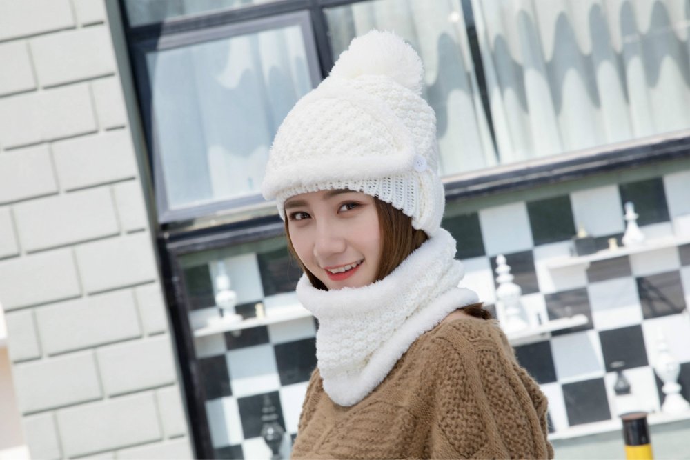 Фотосессии девушек в вязаных шапок и варежек