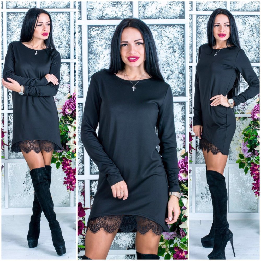 Платье с кружевом Садовод