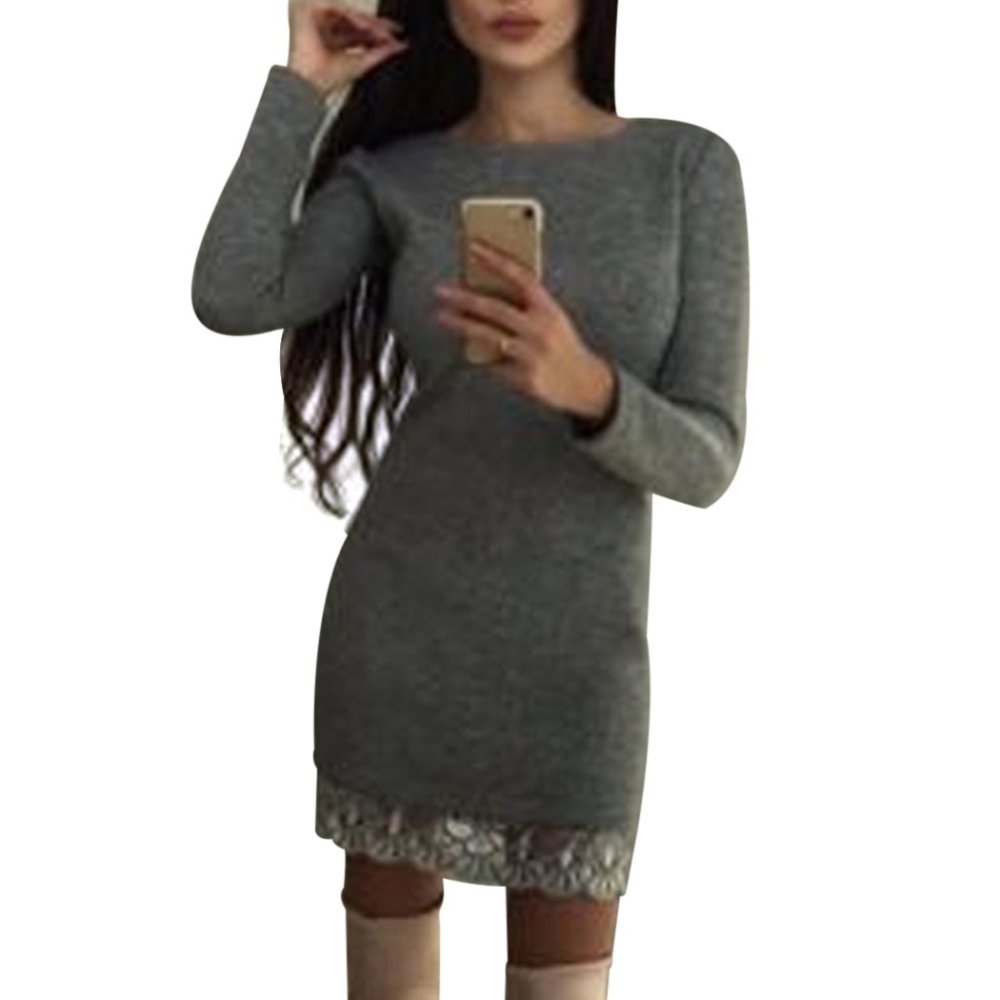 Объемный свитер с кружевом