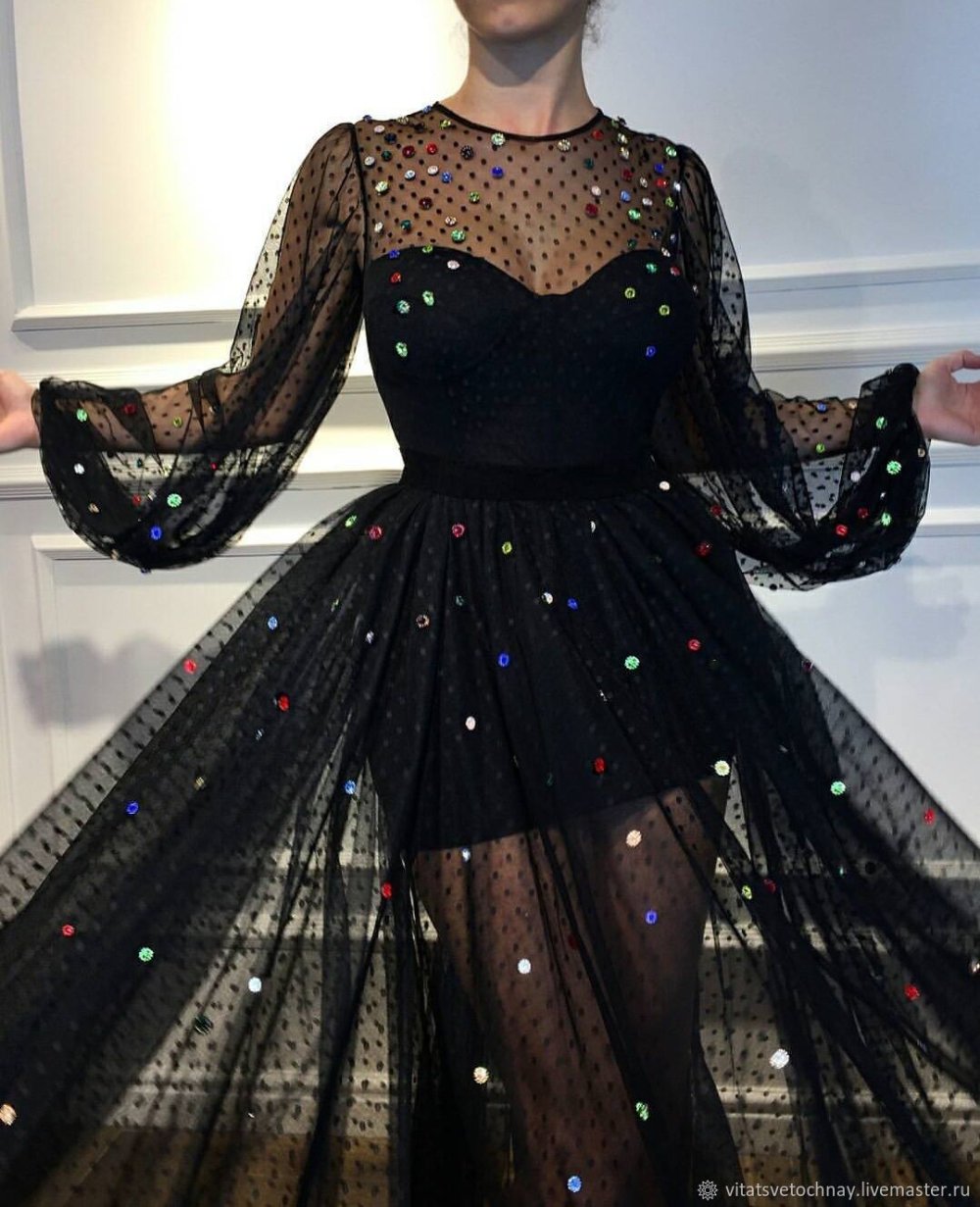 Фатиновая накидка макси