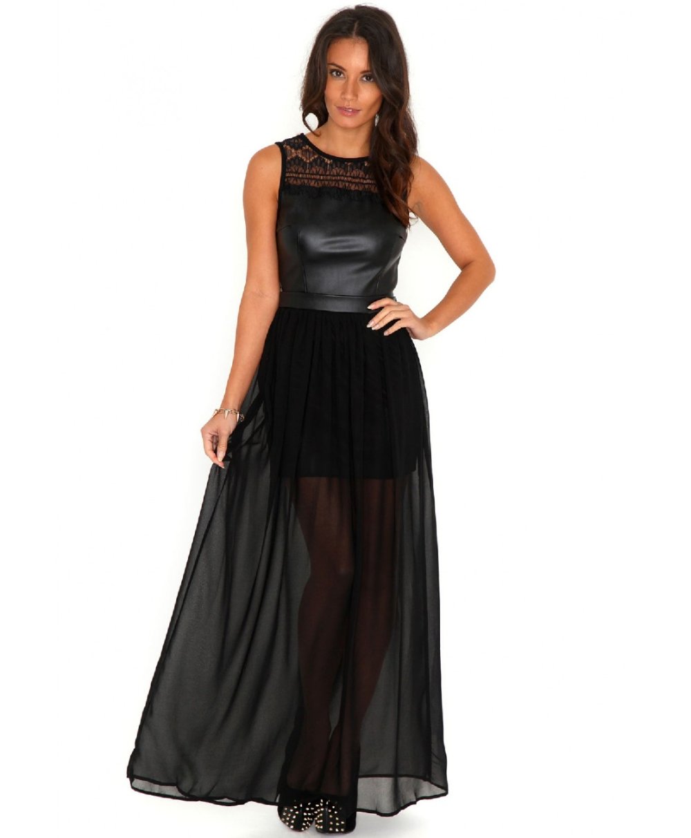 Юбка прозрачная длинная