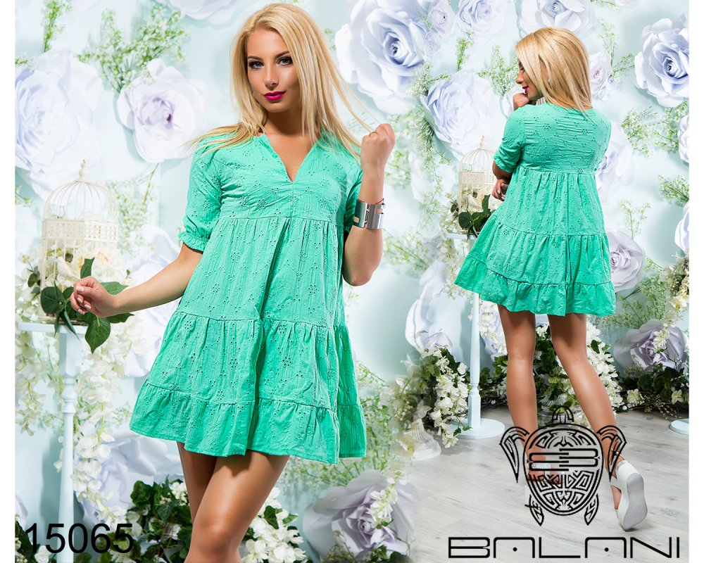 Платье из прошвы с подкладкой