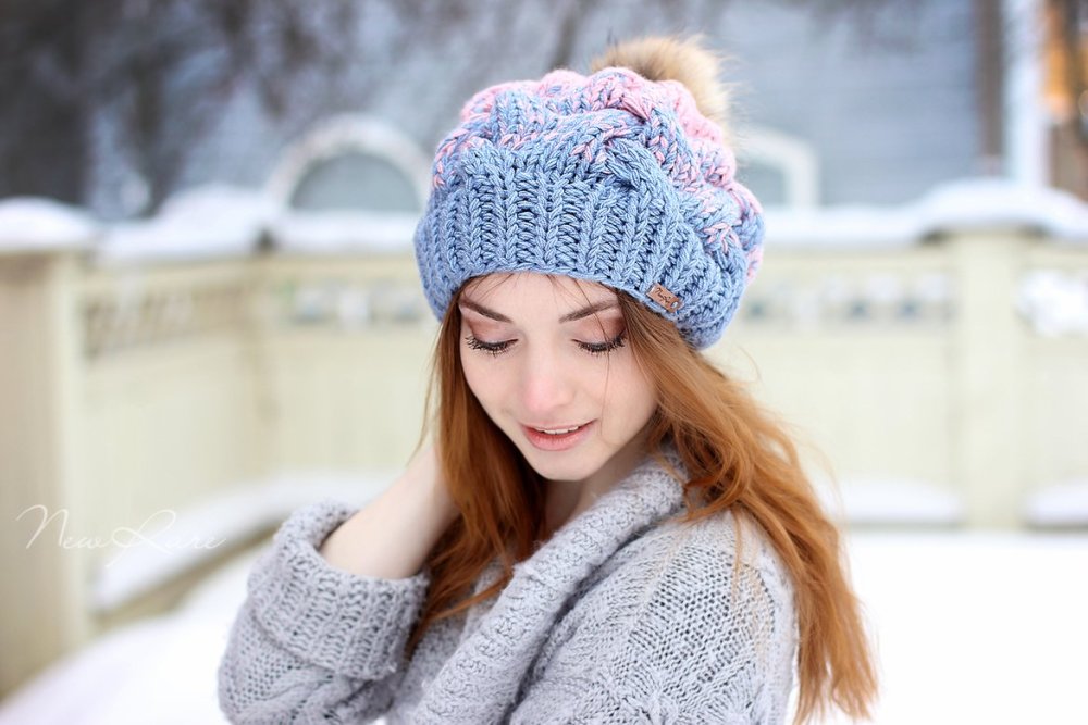 Вязаная шапка Мелоди