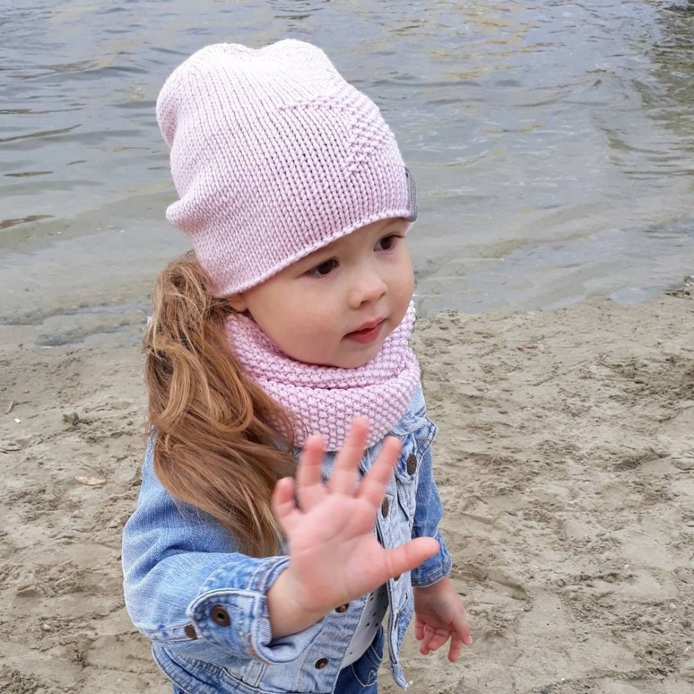 Вязаная шапка бини крючком