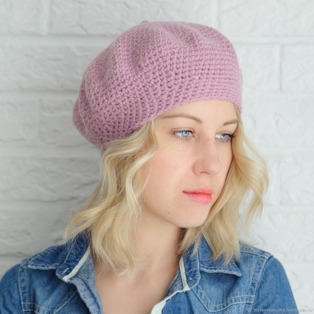 Берет летний женский спицами