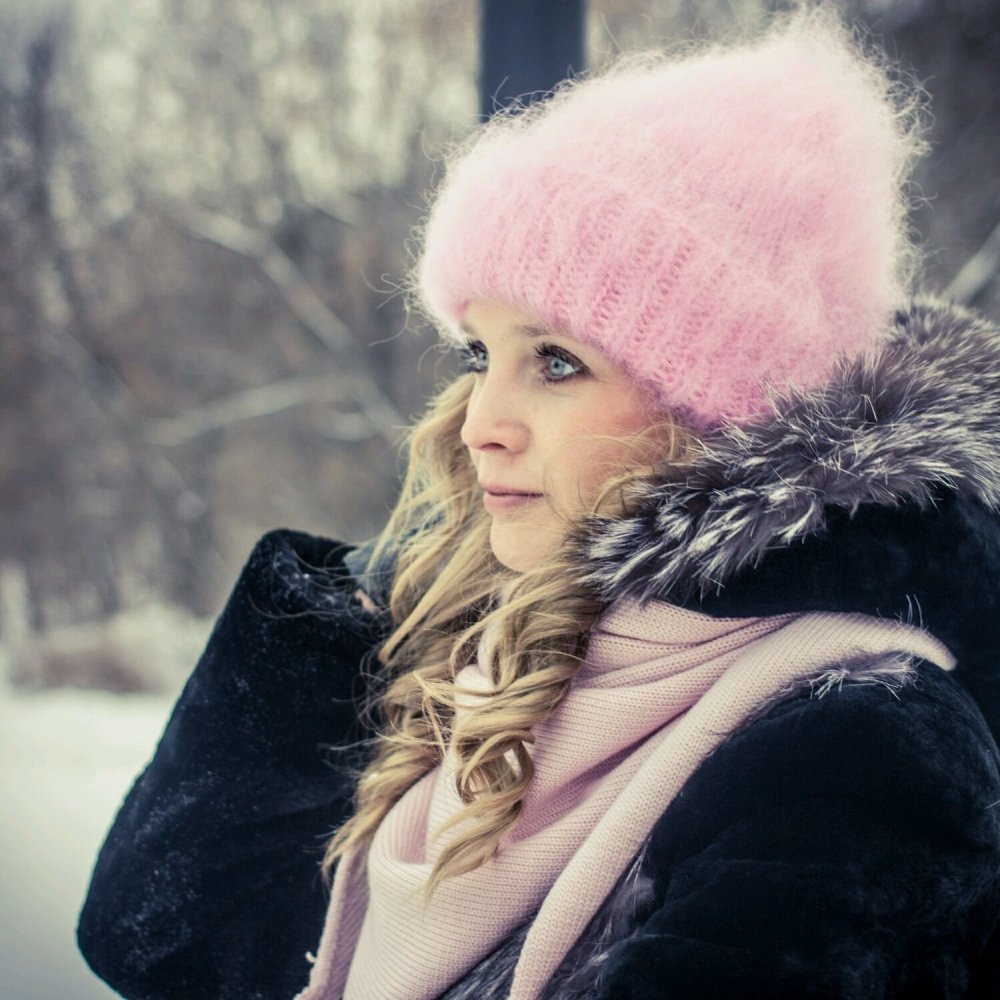 Шапка из мохера