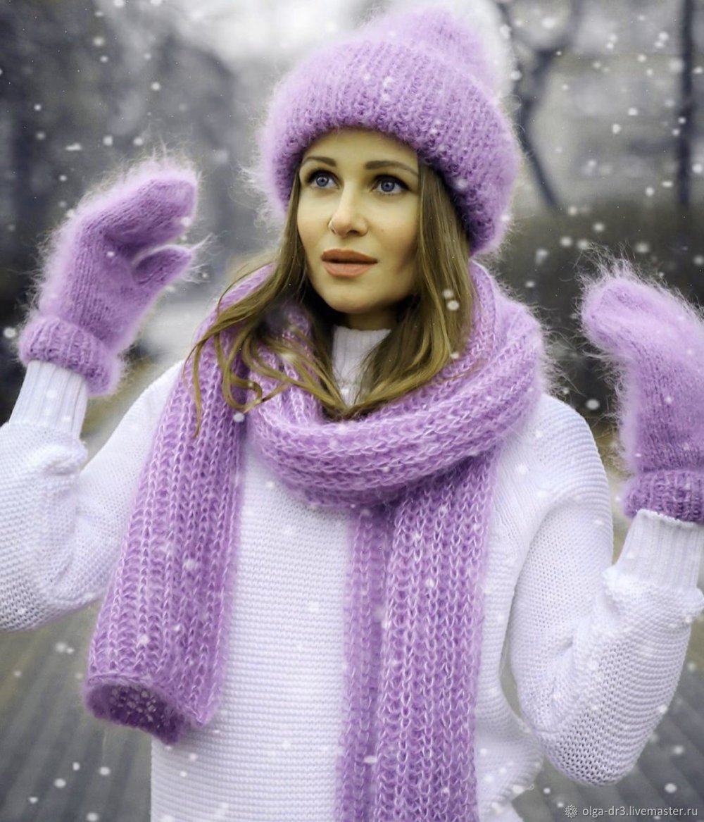 Шапка из мохера