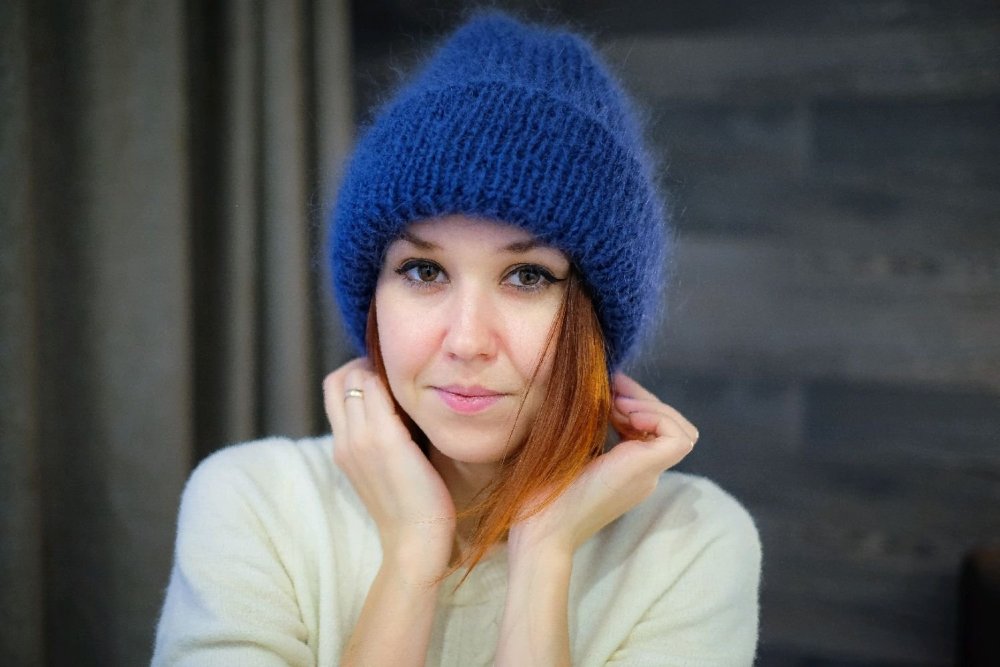 Шапка мохер