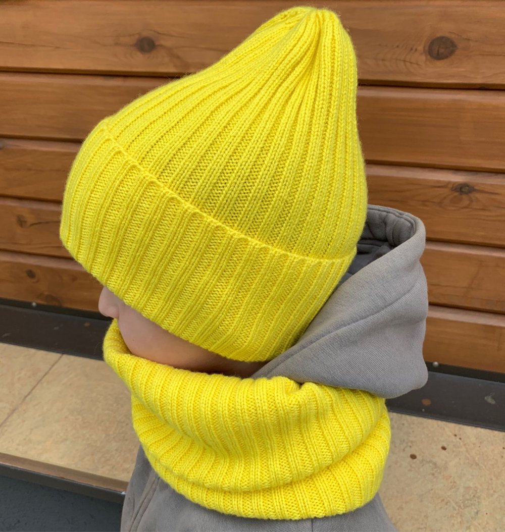 Шапка Луковка резинкой 2х2