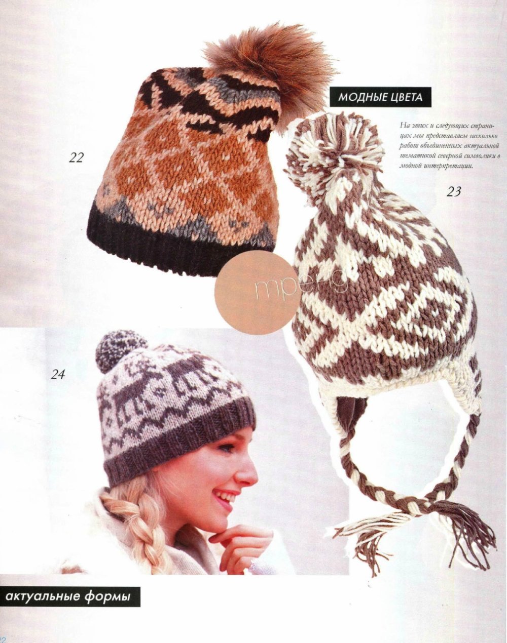 Вязаная шапка рисунок