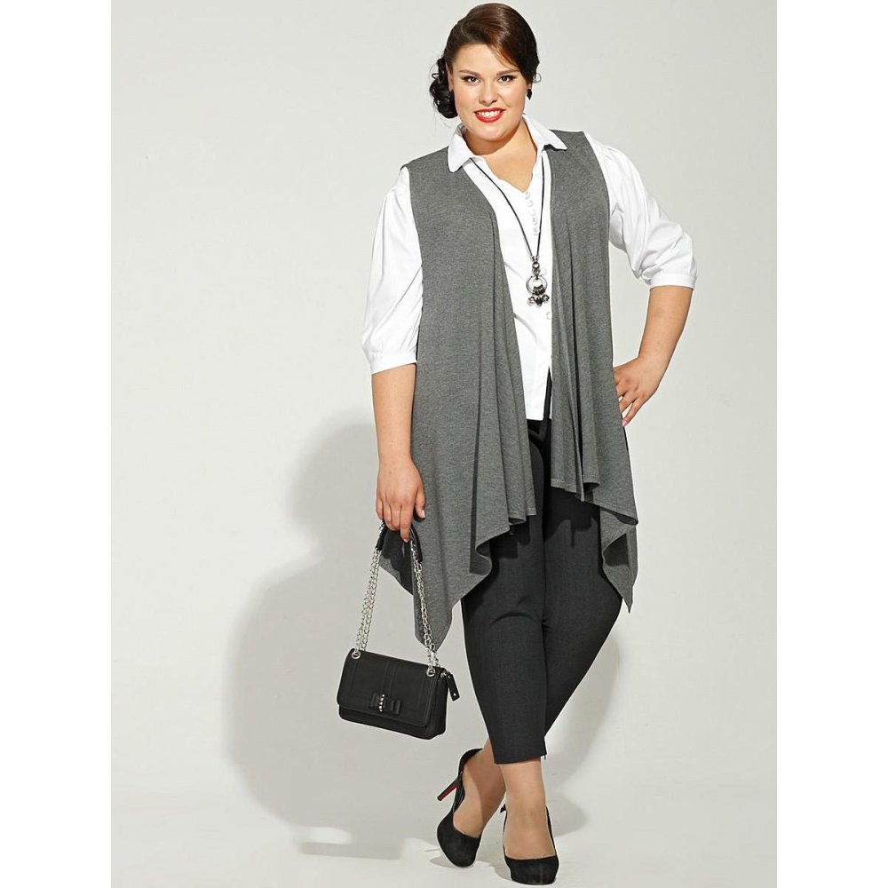 Юбка с жилетом для полных