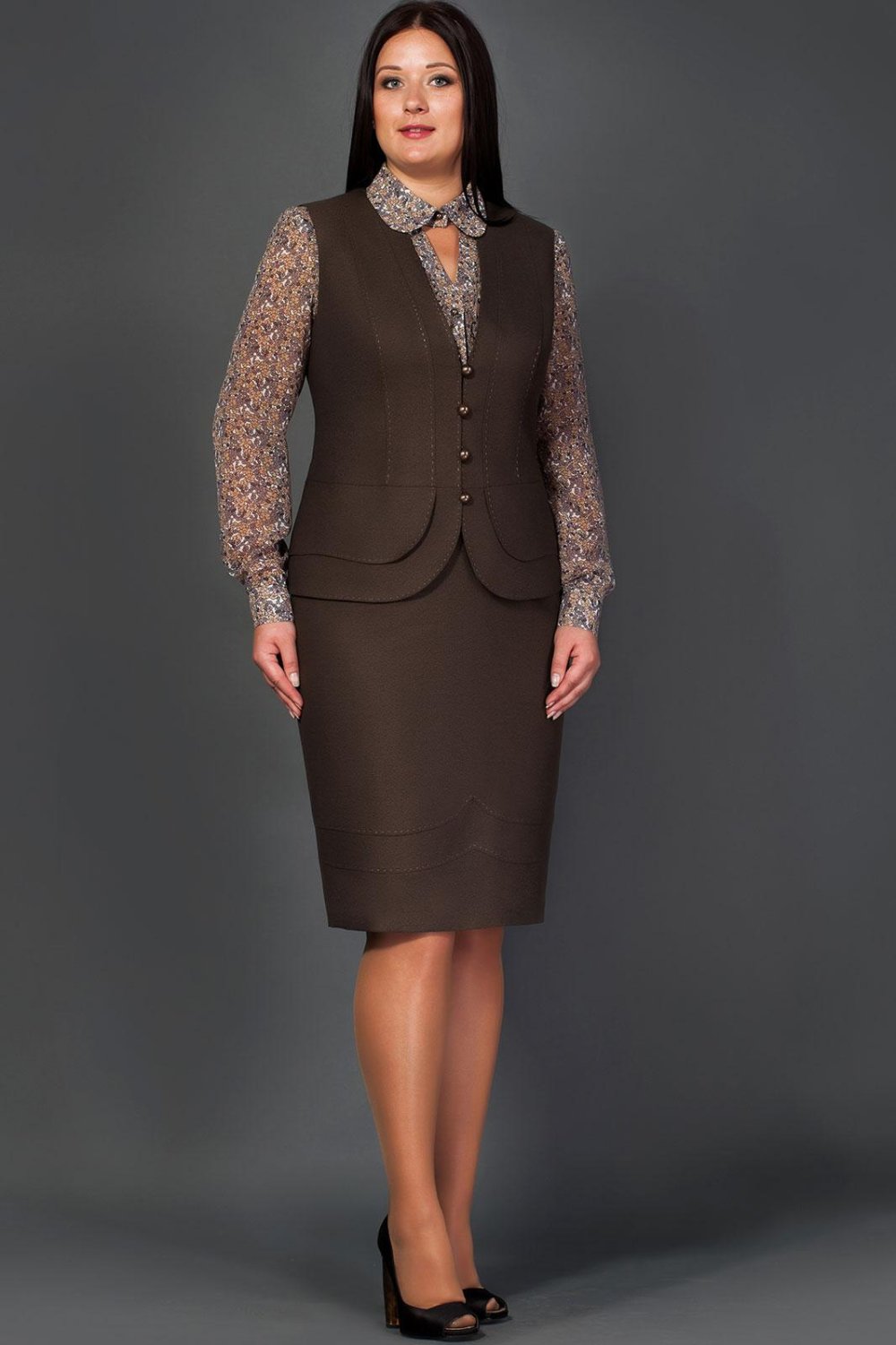 Жилет с юбкой для учителя