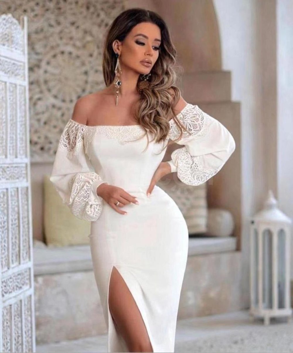 Платье рубашка с рукавами фонариками