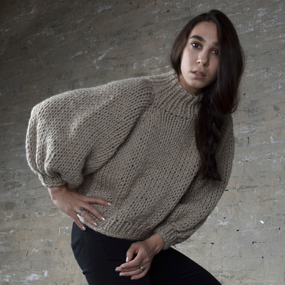 Пончо из мохера