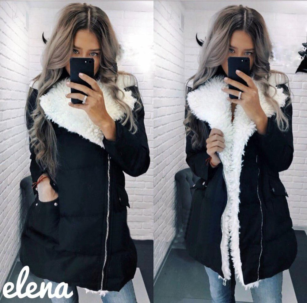 Парка 110 с мехом чернобурки