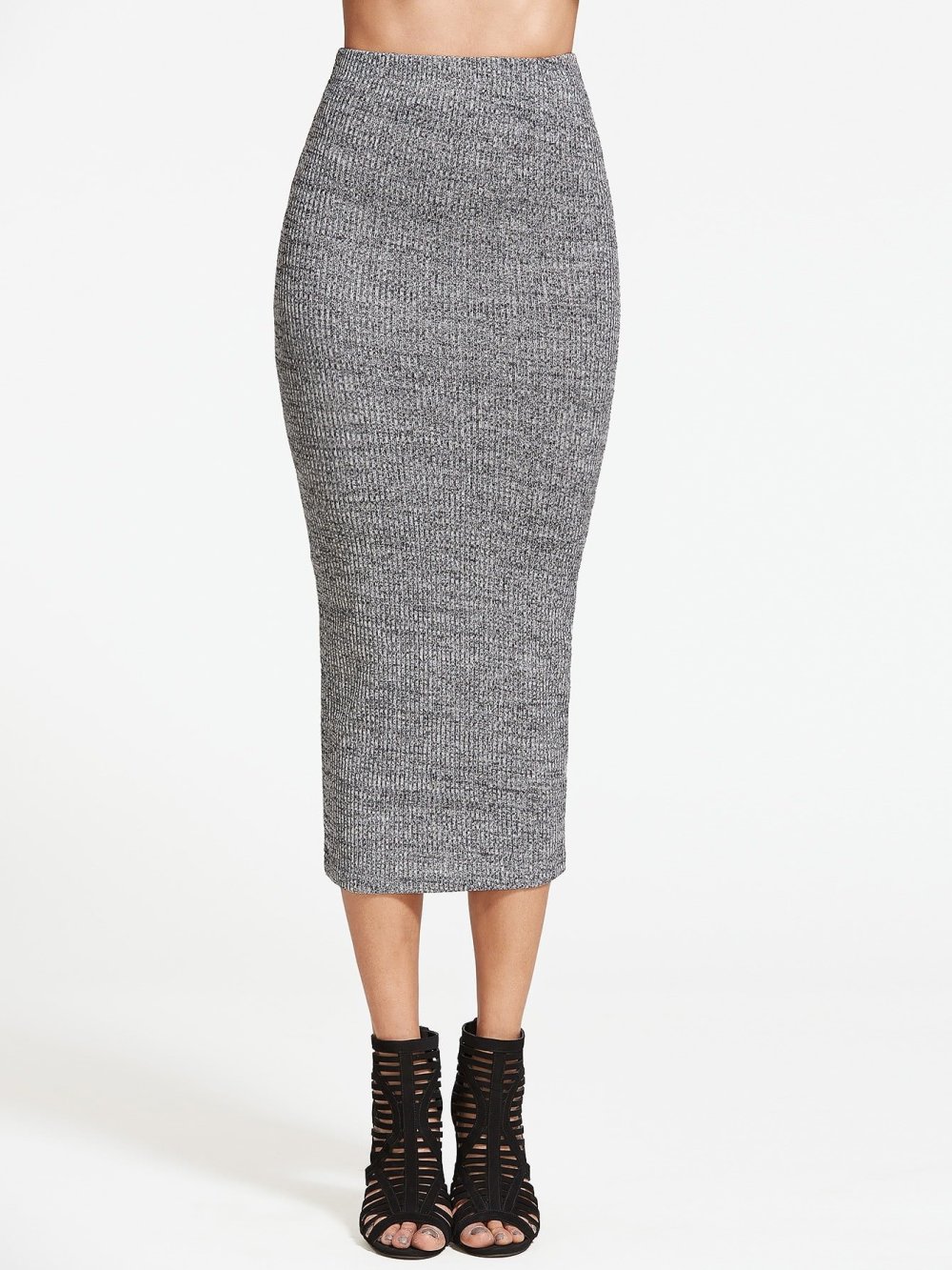 Юбка карандаш миди стрит стайл