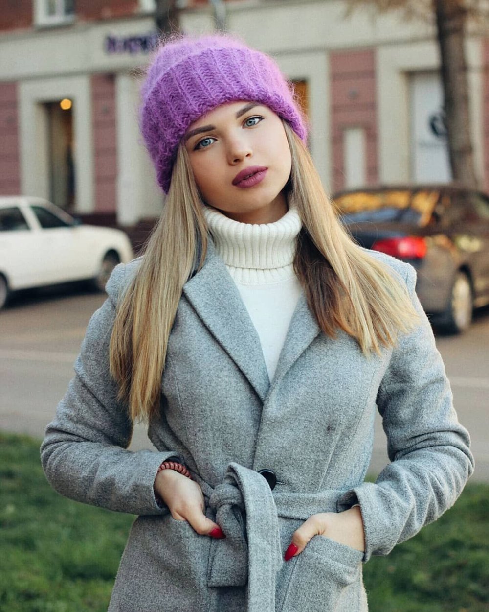 Сочетания с серым пальто