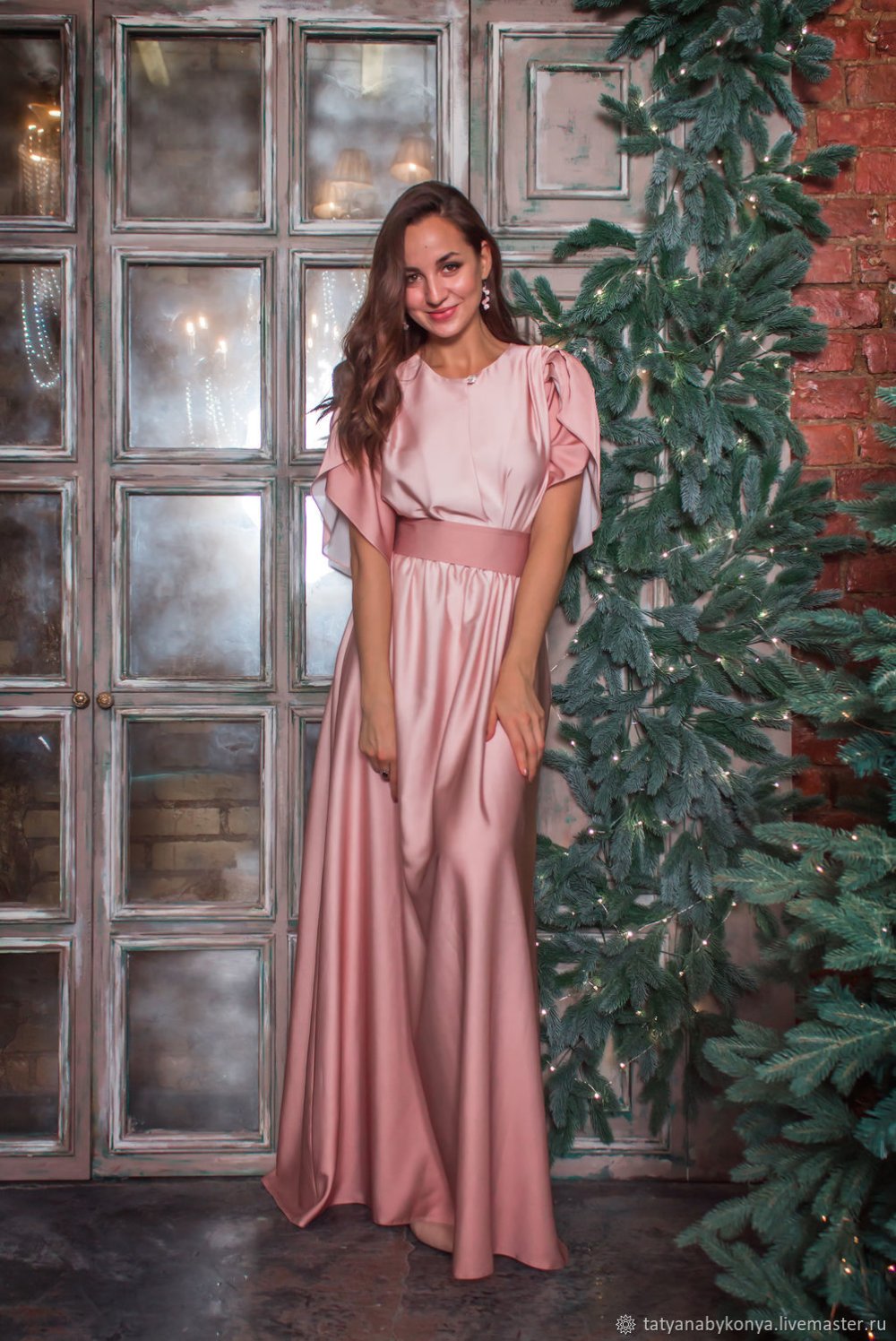 Платье макси шелк Армани