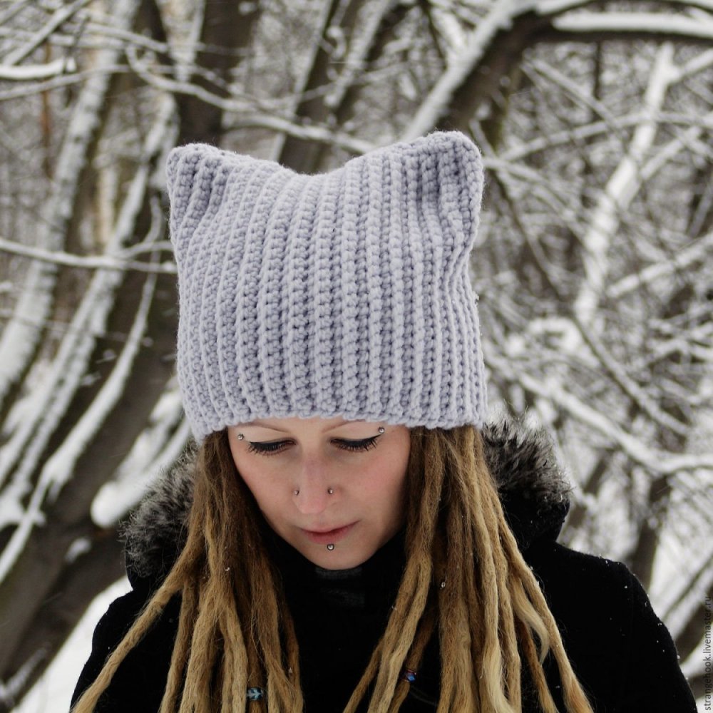 Шапка с ушками