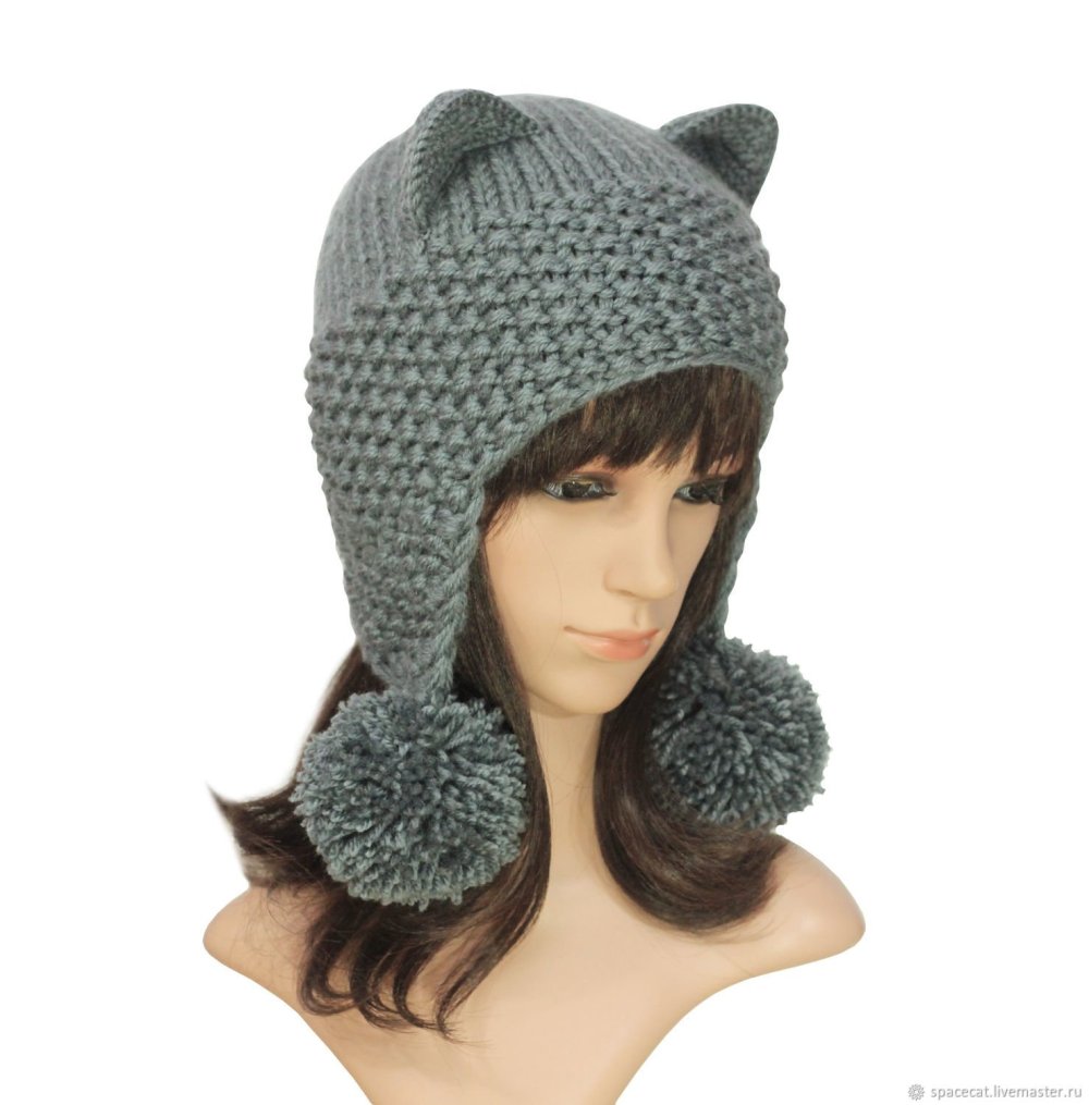 Шапка с ушками