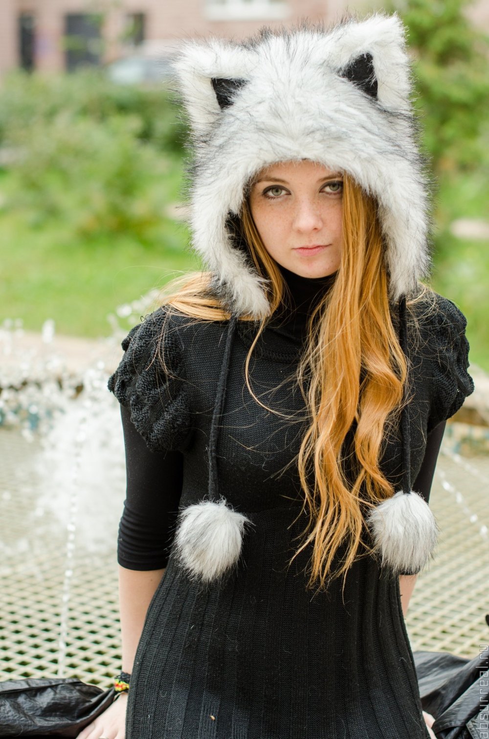 Русский медведь в шапке ушанке