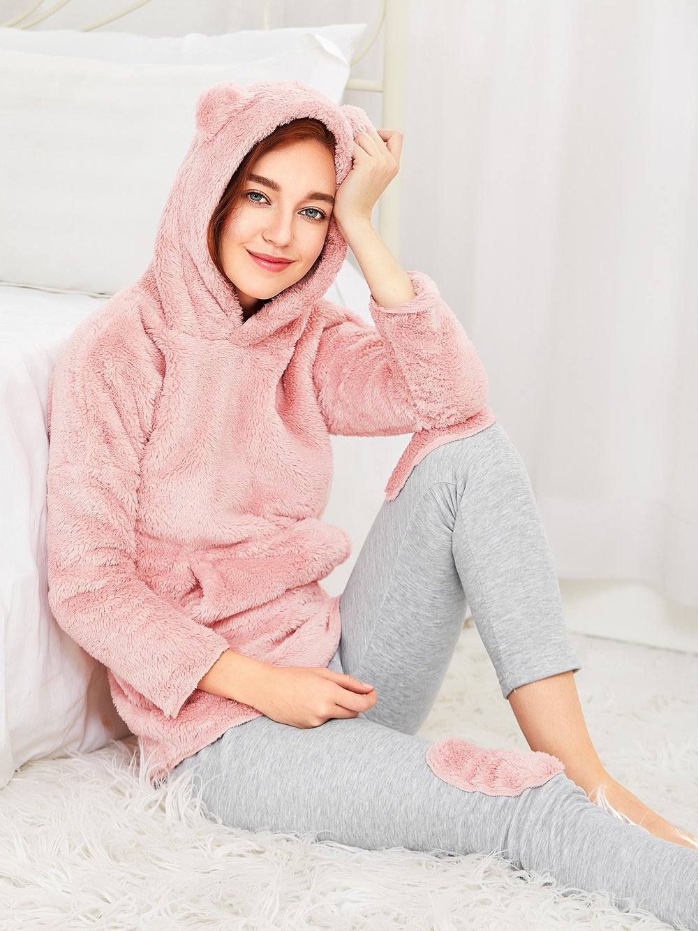 Плюшевая кофта женская