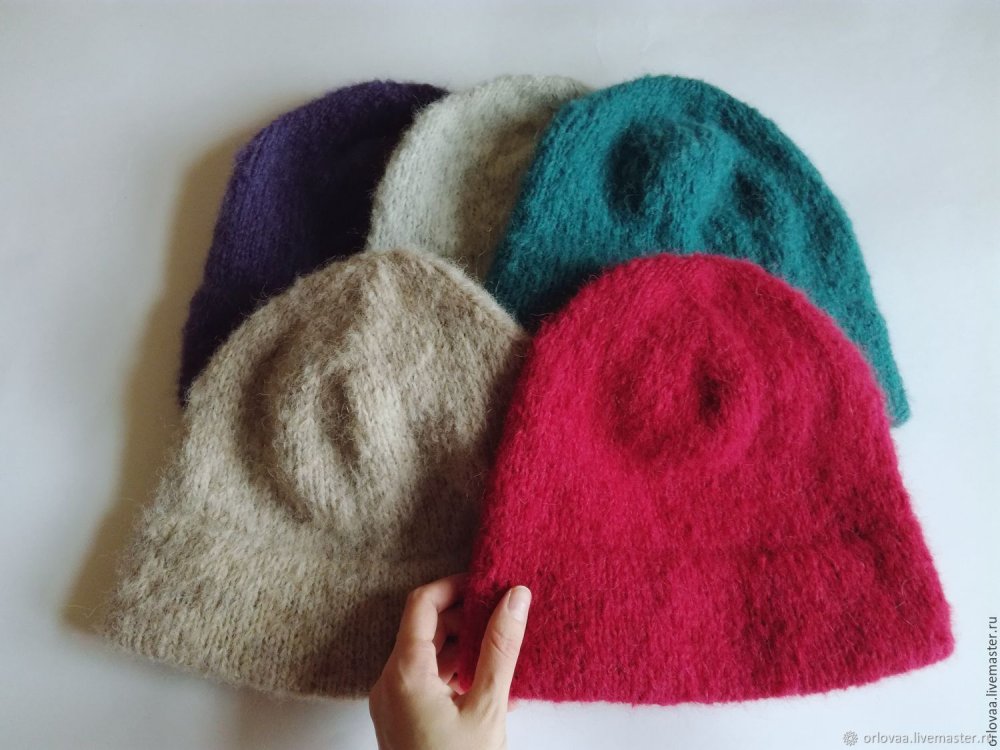 Шапка бини из альпаки