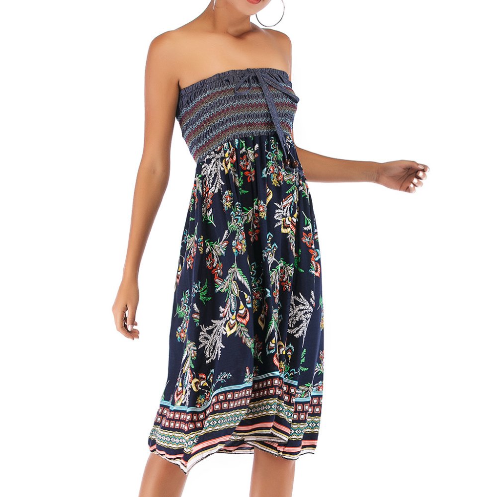 Сарафан без бретелек на резинке