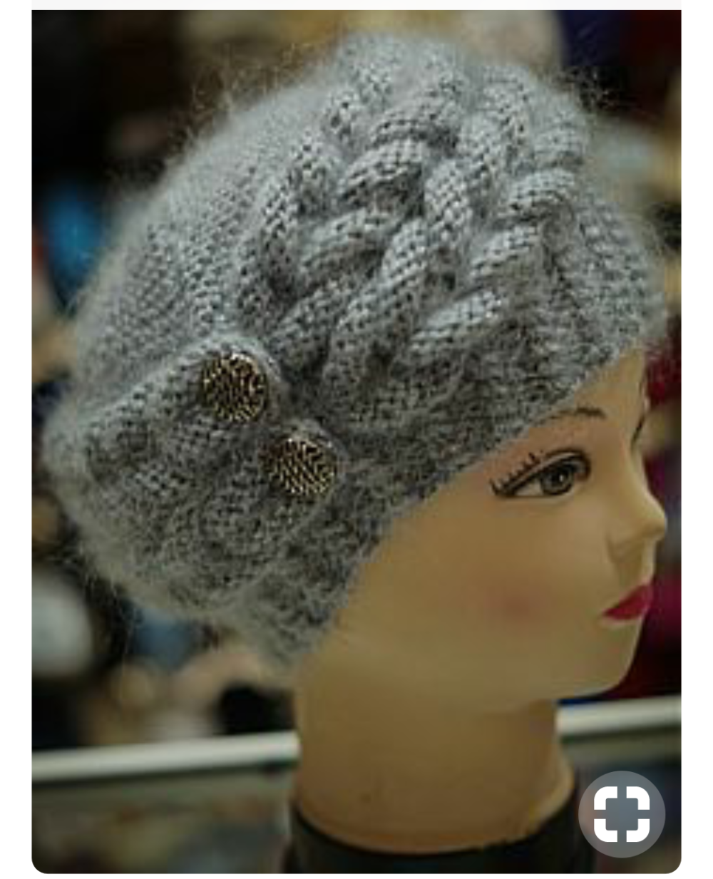 Пуховые вязаные шапки