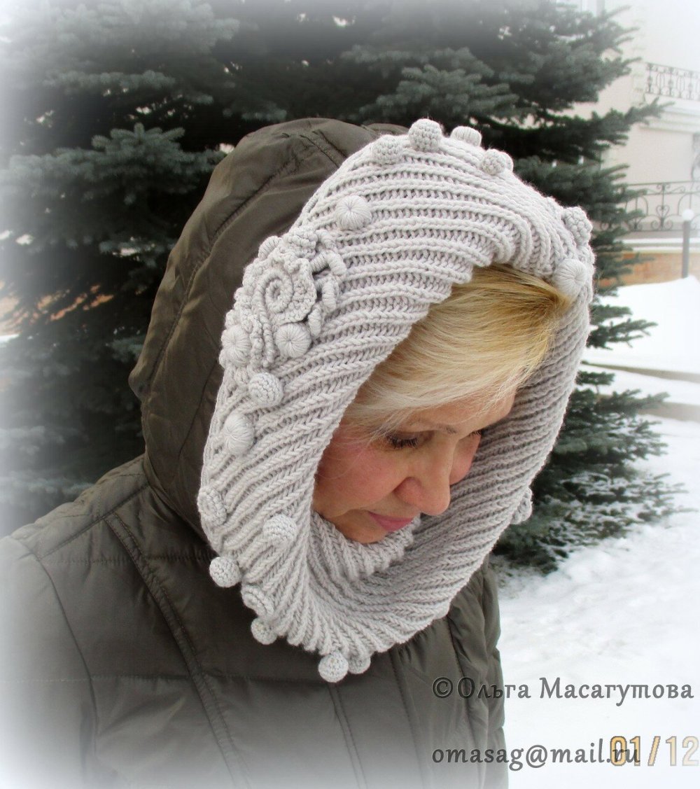 Шапки из пряжи с градиентом