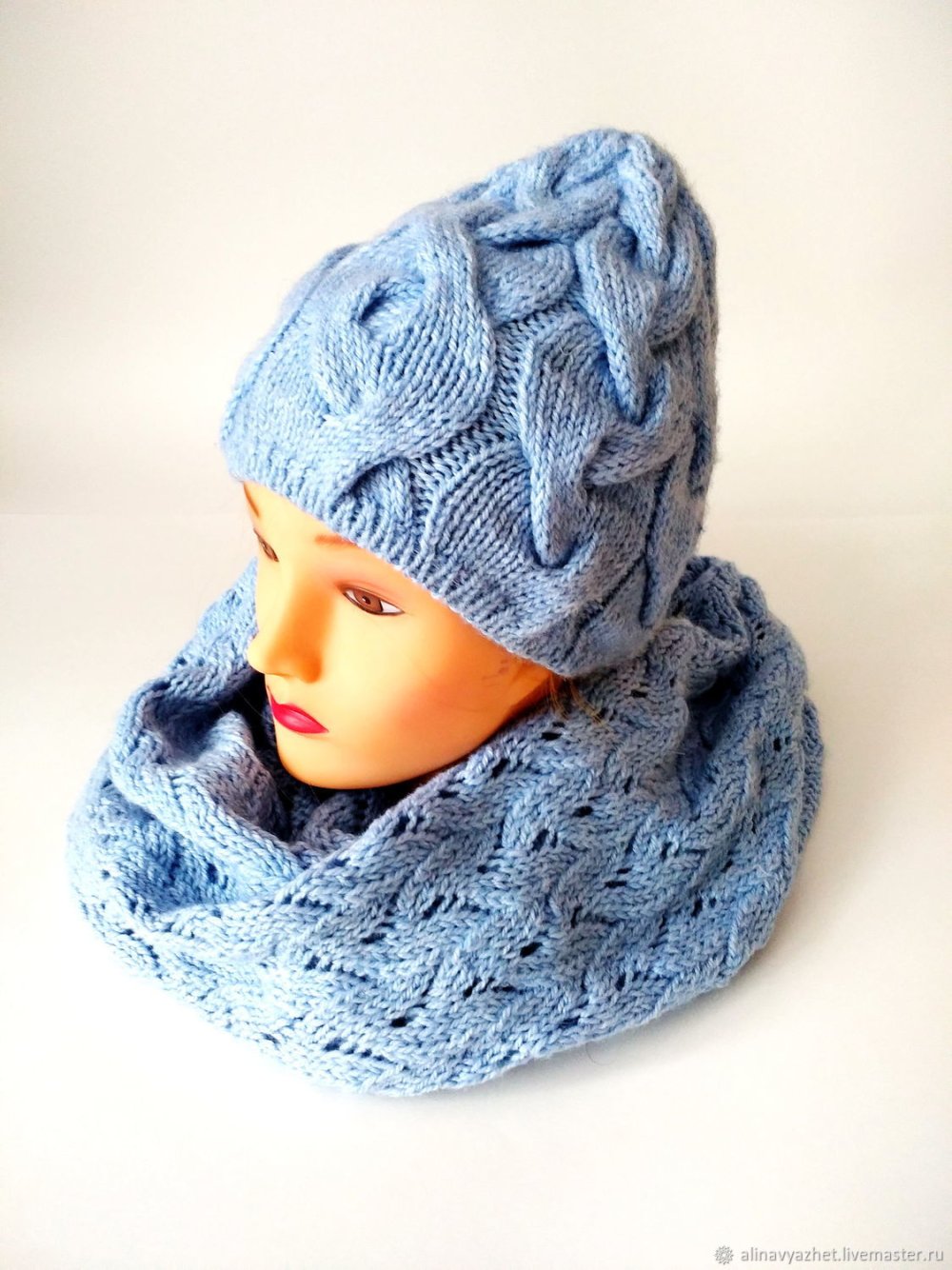 Вязаные шапки с градиентом