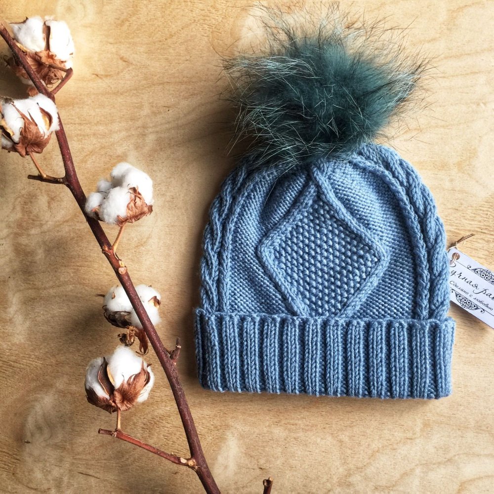 Шапка из пуха норки