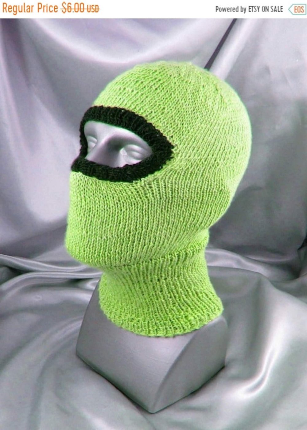 Балаклава с ушками вязаная