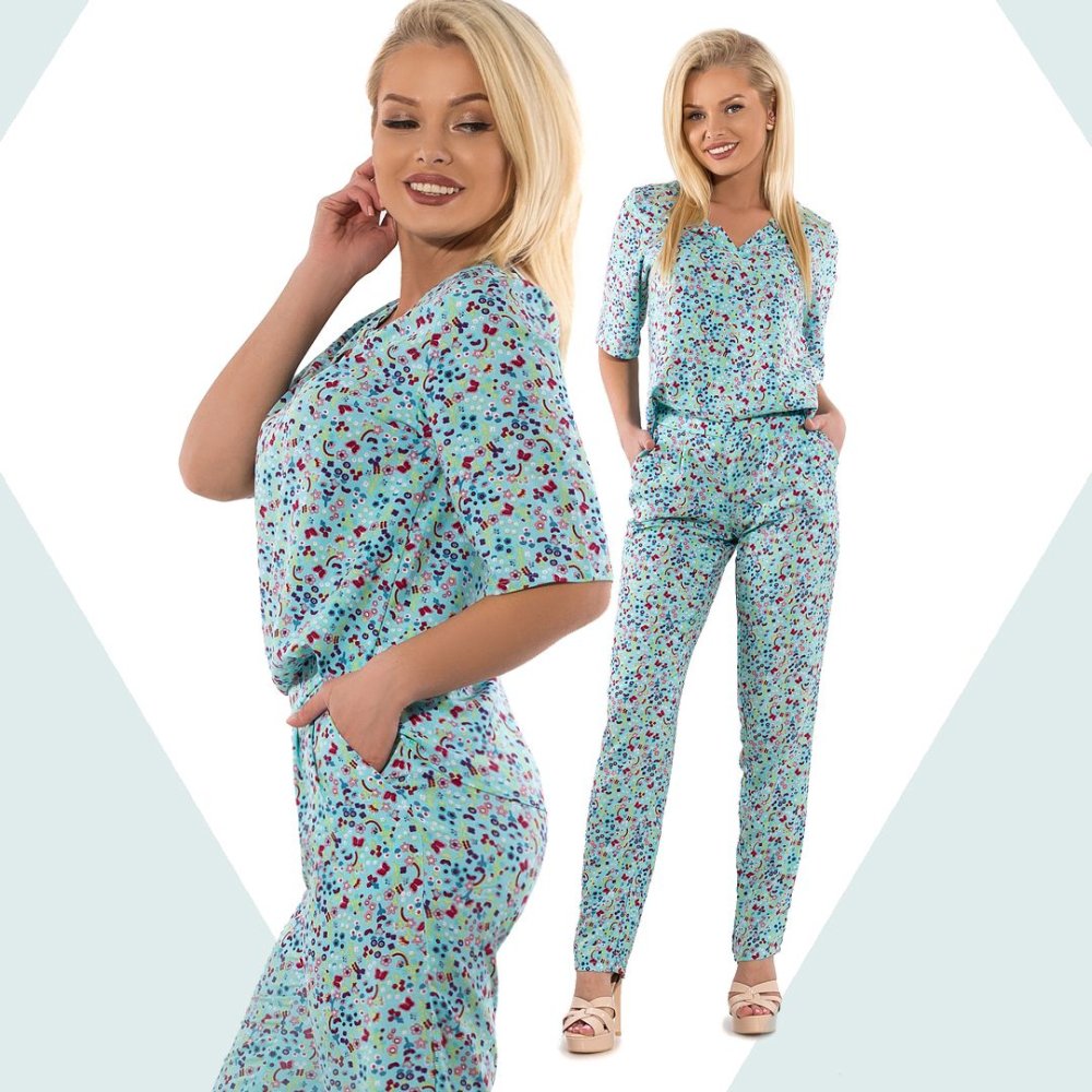 Комбинезон женский летний брючный для полных