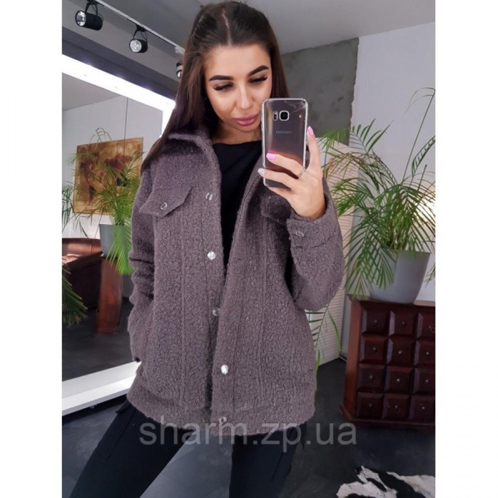 Шуба из ягненка Керли