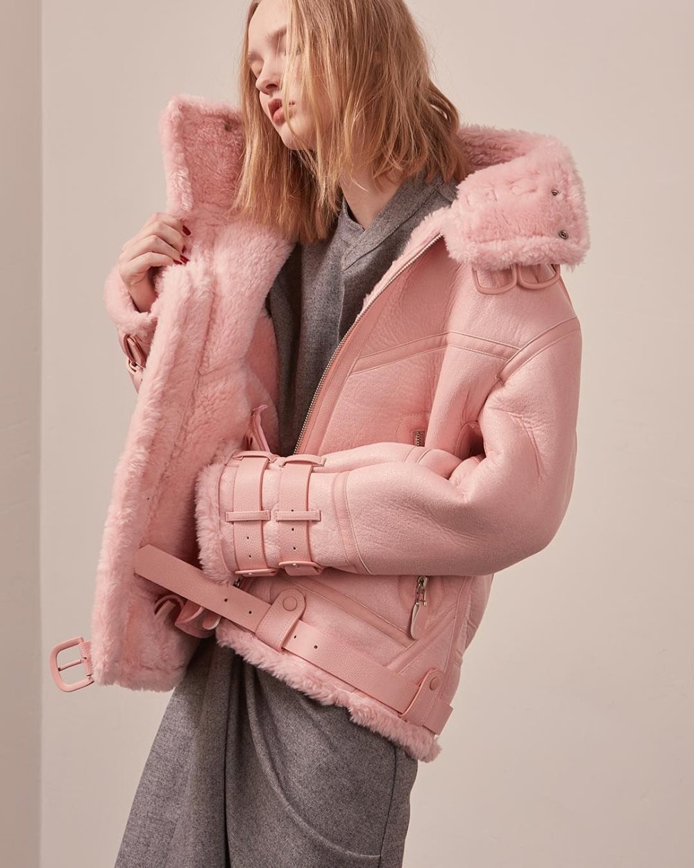 Zara куртка из искусственной овчины