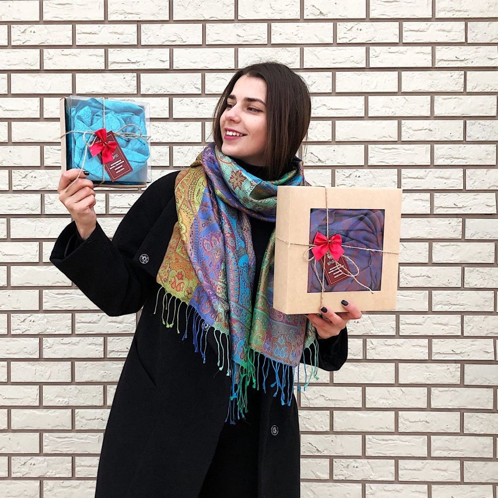 Юбка из павлопосадского платка