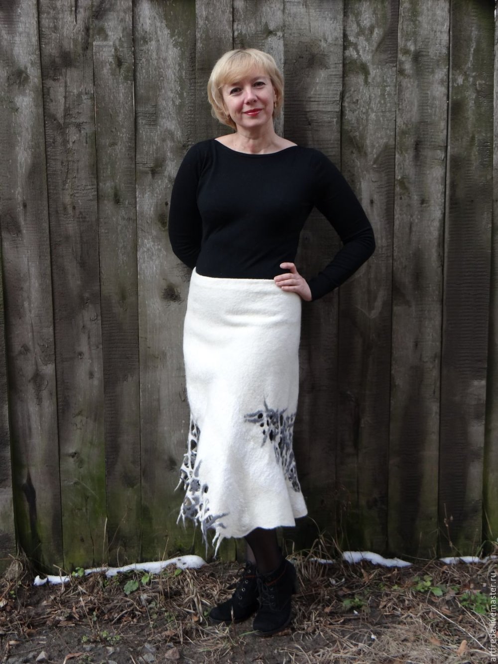 Сшить юбку из палантина