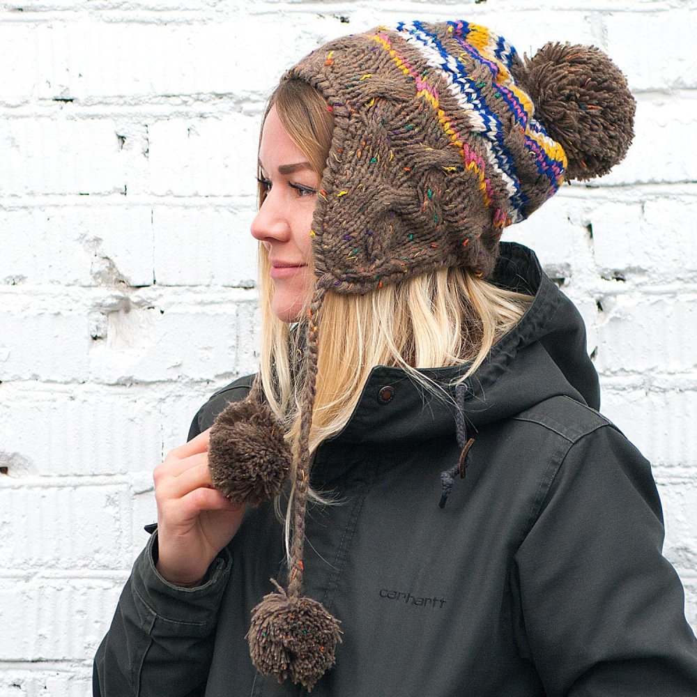 Скандинавские вязаные шапки