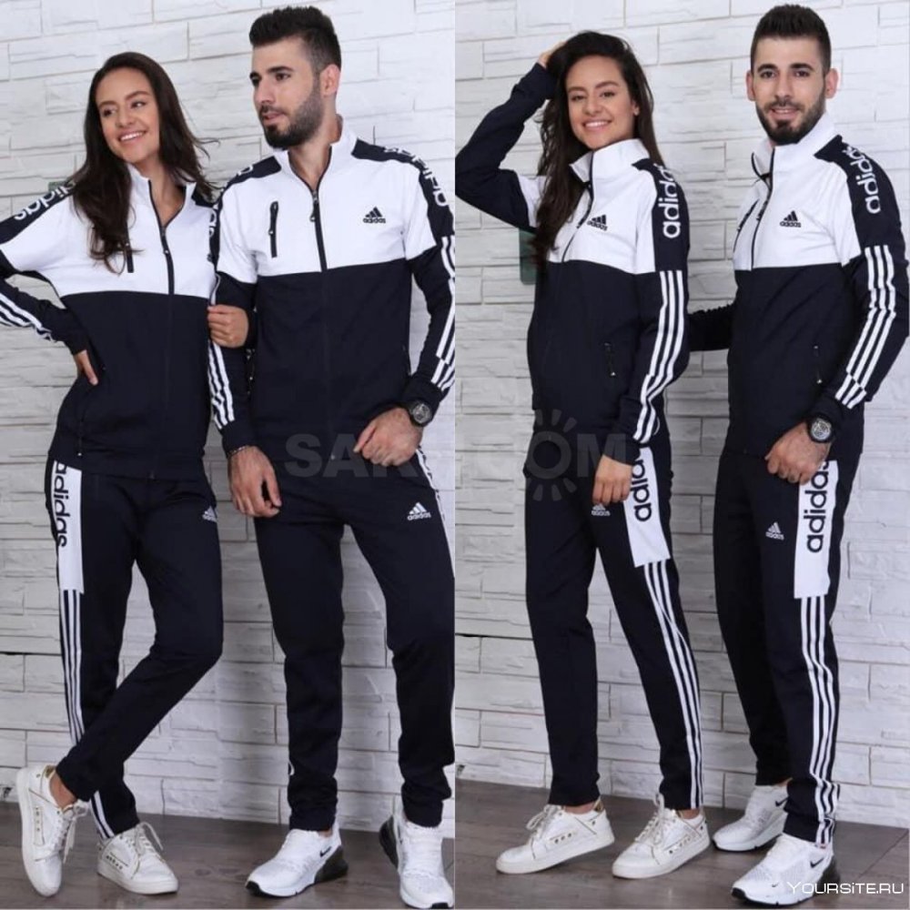 Семья в спортивных костюмах