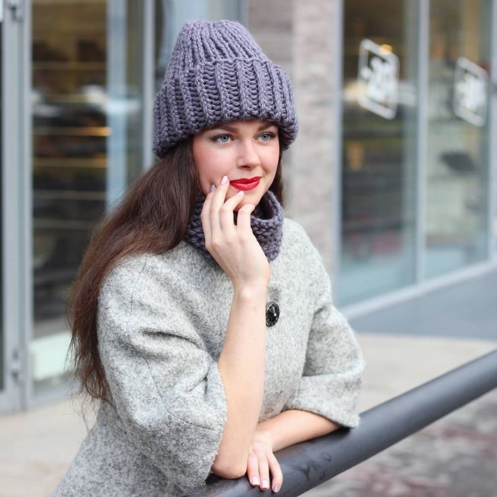 Шапка-тюрбан с пальто