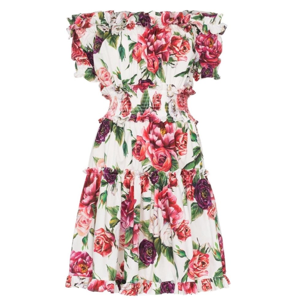 Платье Дольче Габбана цветочный принт