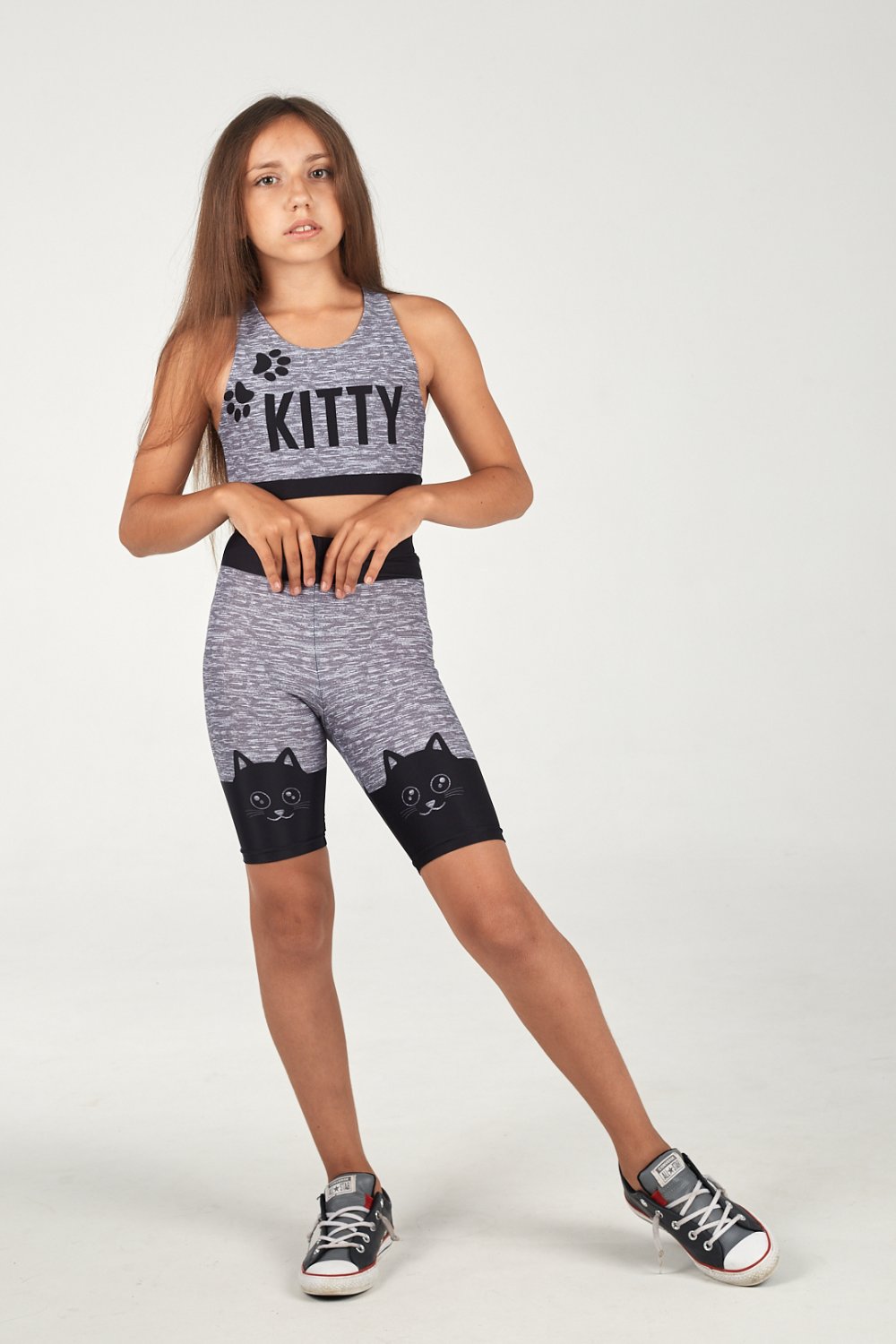 Велосипедки с рубашкой образ