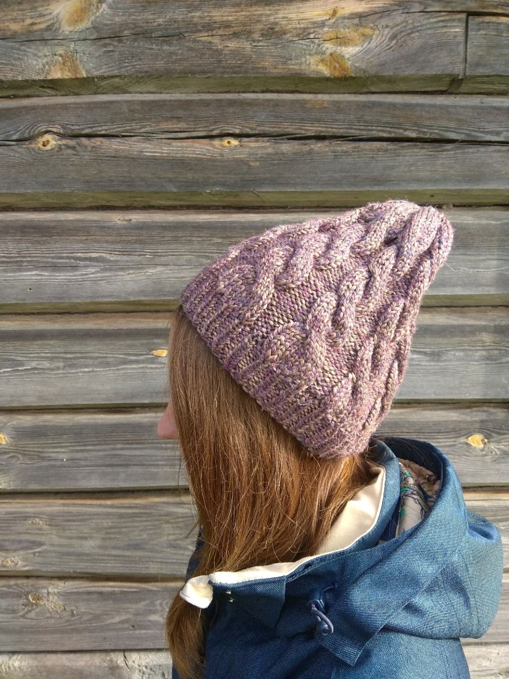 Шапочка с косами