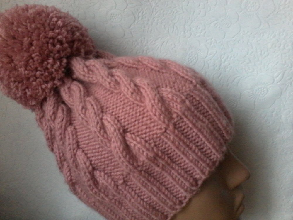 Мастер класс вязаная шапка с косами