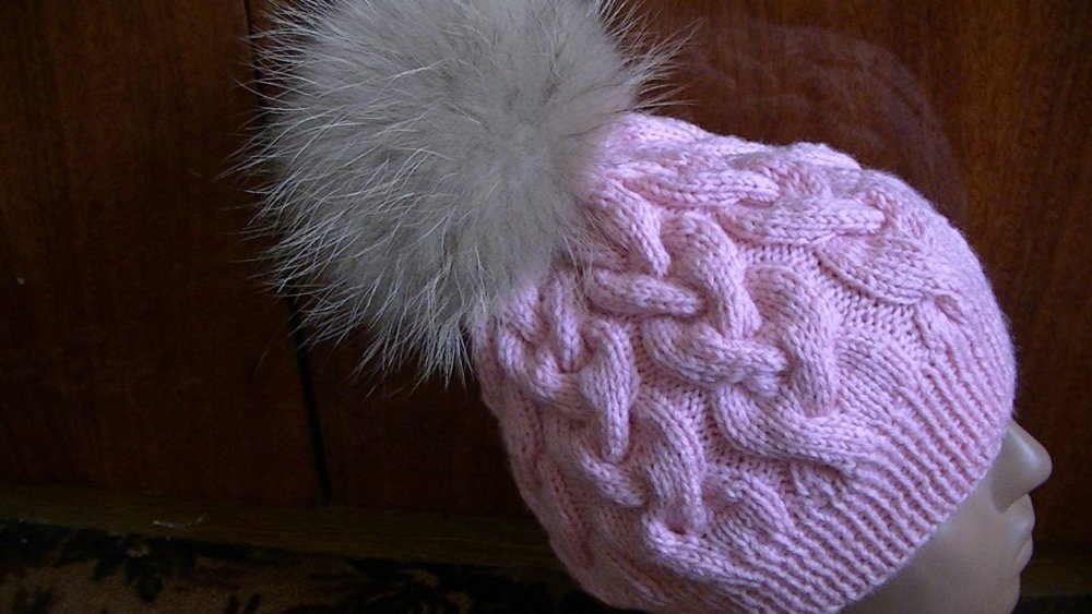 Мастер класс вязаная шапка с косами