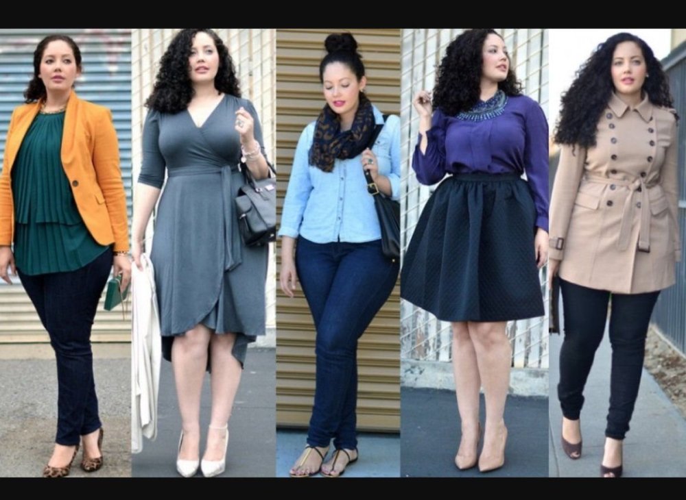 Молодежная мода для полных девушек