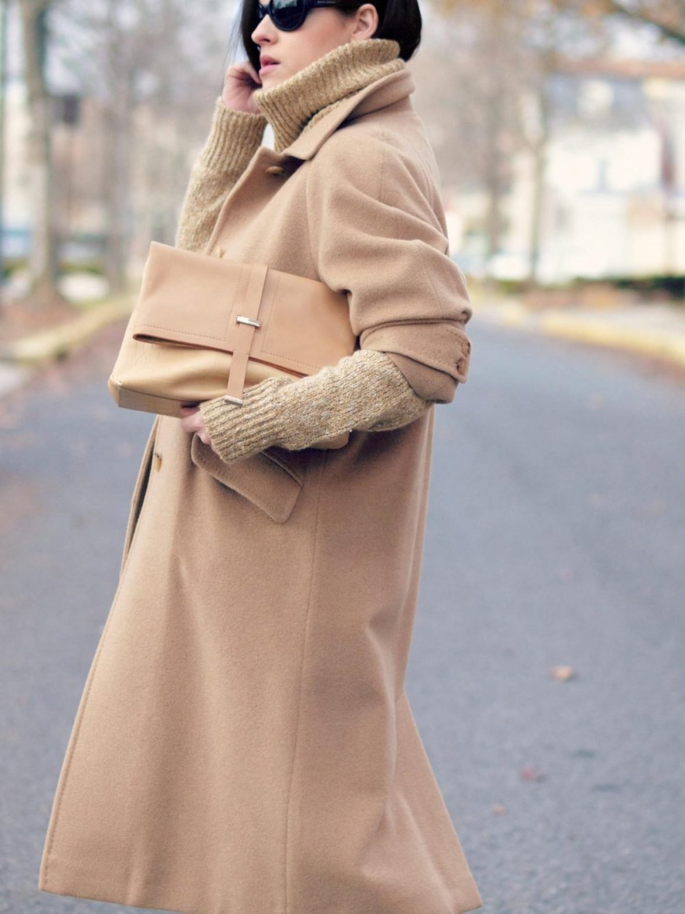 Шарф к пальто кэмел