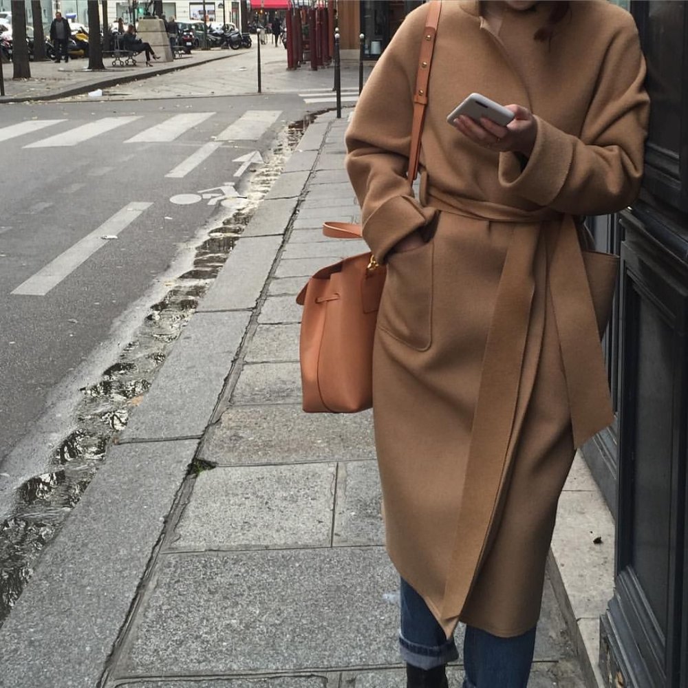 Шарф к пальто кэмел